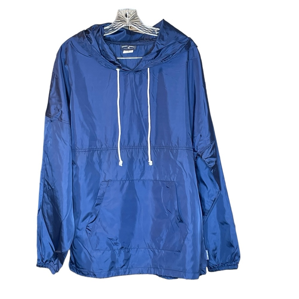 Sprint Jersey Lightweight Polyester Hooded Windbreaker, Size Large, New